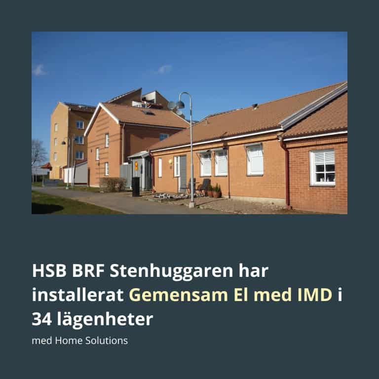 Case-bild för IMD El för BRF Stenhuggaren