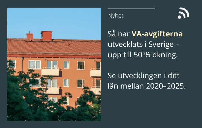 VA-avgifter i ditt län – Nordic Propeye